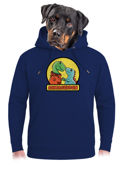 Armageddon unisex prémium pulóver Navy