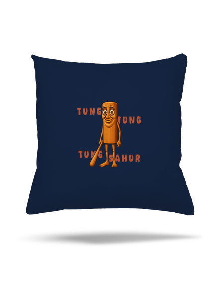 Tung Tung Tung Sahur – Italian Brainrot párna Dark Navy