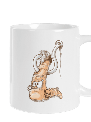 Piercing hagyományos bögre White