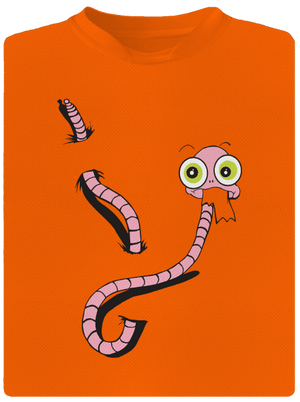 Féreg gyerek sport póló Neon Orange