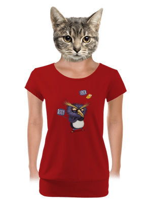 női póló elasztikus alsó szegéllyel