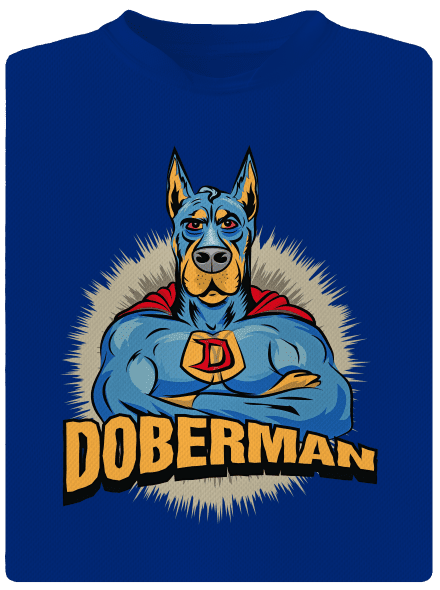 Doberman férfi sportpóló Royal Blue Mal