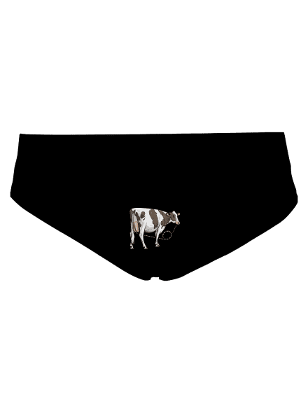 Cow drink női bugyik Black