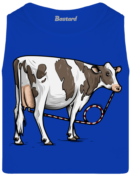 Cow drink férfi trikó Royal Blue