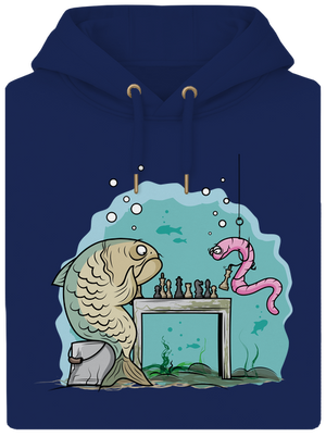 A halat nem lehet kifogni unisex prémium pulóver Navy