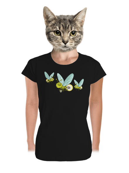 Szentjánosbogár prémium női póló Black