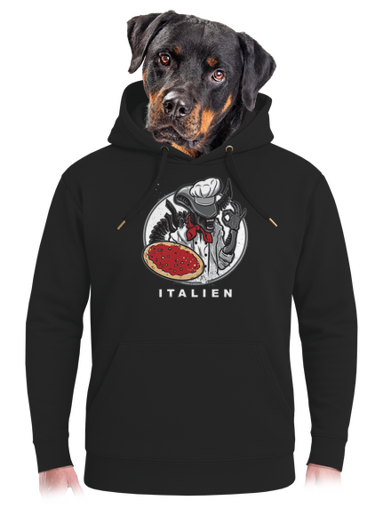 Italien unisex prémium pulóver Dark Black