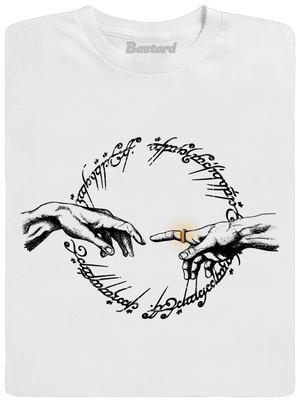 God of ring férfi hosszú ujjú póló White