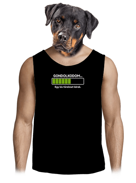 Gondolkodom férfi trikó Black