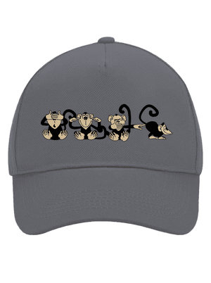 Majmok baseballsapka Graphite grey