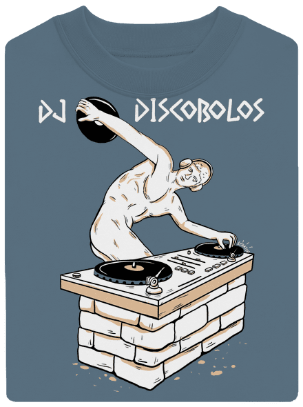 DJ Discobolos unisex crewneck Nordic Blue