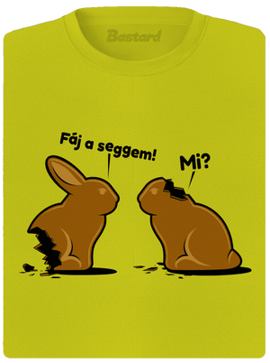 Fáj a seggem! női sportpóló Neon Yellow