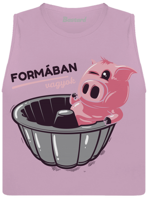 Formában női bővített trikó Lilac