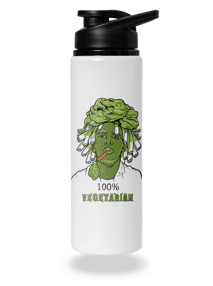 100% vegetáriánus kulacs White