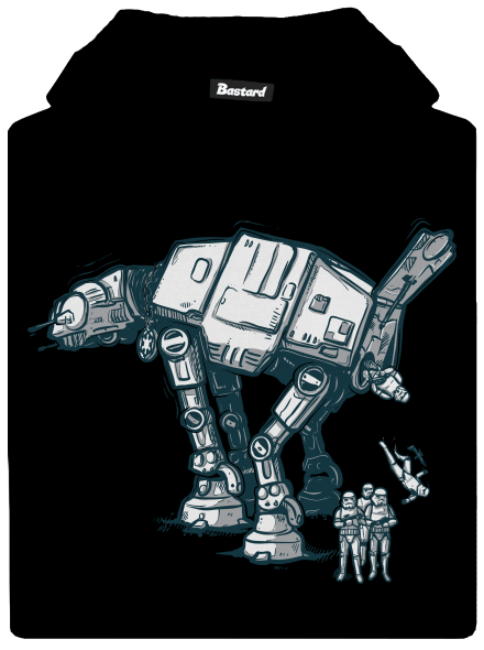 AT-AT gyerek kenguruzsebes pulóver Black
