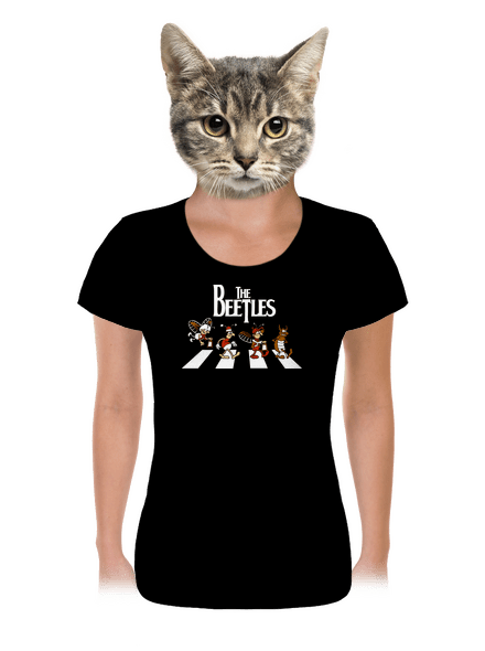 Beatles női póló Black