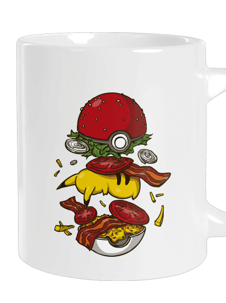 Pokémon burger nagy bögre White