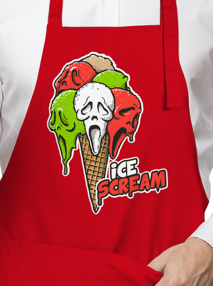 Ice Scream kötény Red