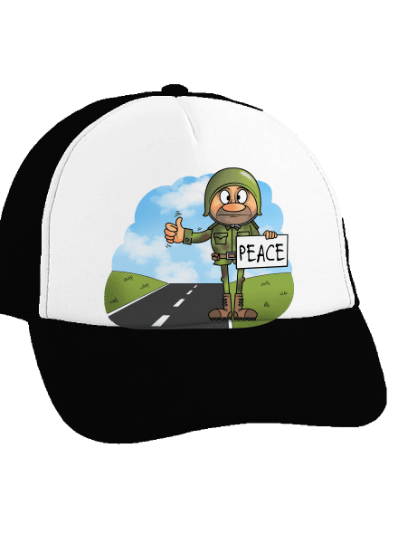 Peace teherautós sapka Black cap