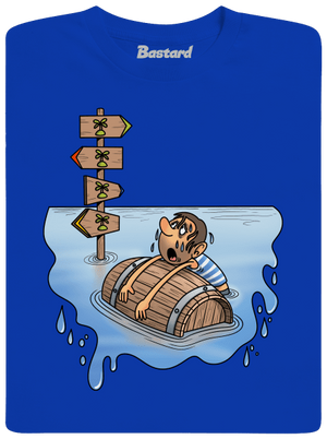 Kitaszított férfi hosszú ujjú póló Royal Blue