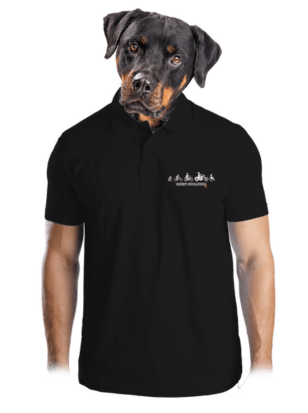 Bikers evolution férfi pólóingek Black