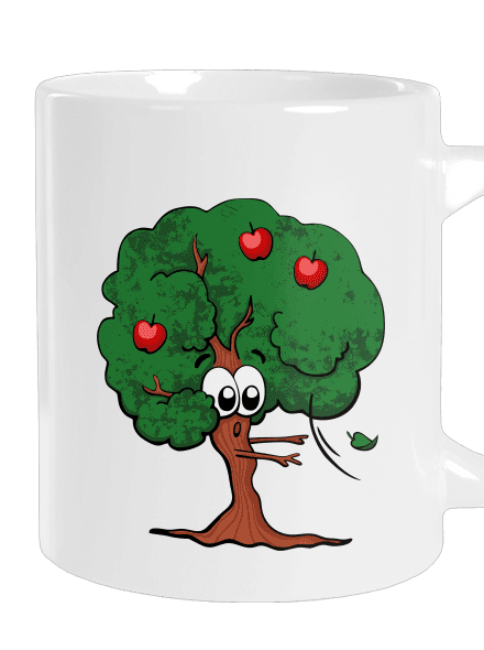 Alma és almafa nagy bögre White
