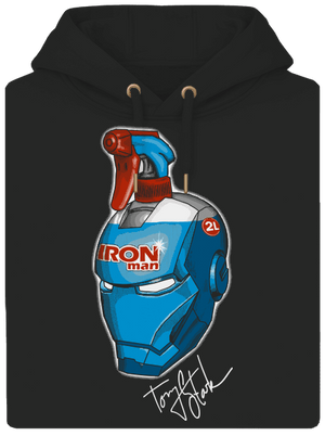 Ablaktisztító unisex prémium pulóver Dark Black