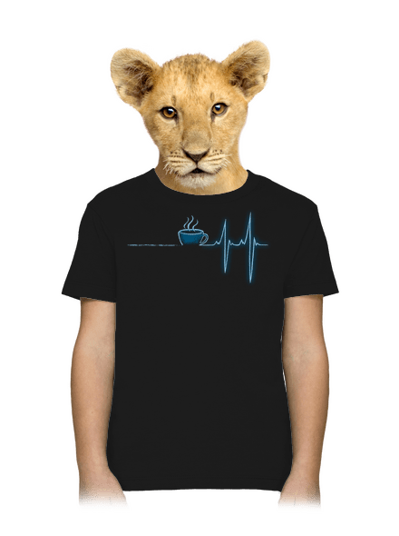 Coffee help gyerek póló Black