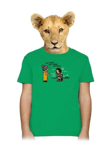 You know nothing gyerek póló Kelly Green