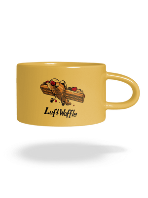 Luftwaffle macaron bögre Yellow Macaron