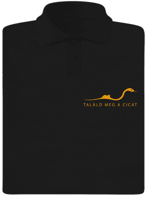 Találd meg a cicát férfi pólóingek Black