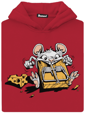 Ínyenc gyerek kenguruzsebes pulóver Fire Red