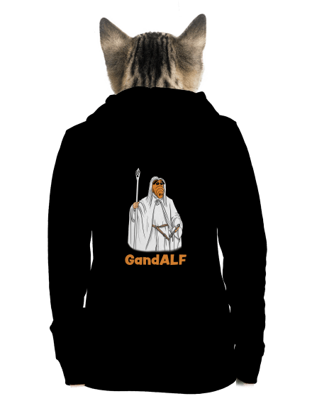 GandALF cipzáras női pulóver Black