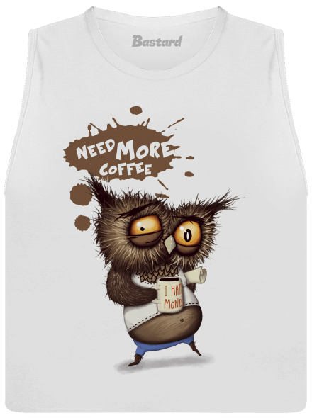 I need more coffee női bővített trikó White