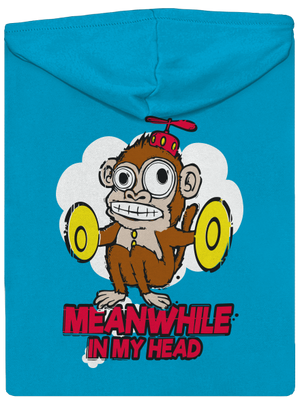 Monkey in my head cipzáras női pulóver Blue Atol