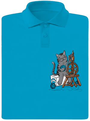 Dorombol a macska férfi pólóingek Blue Atol