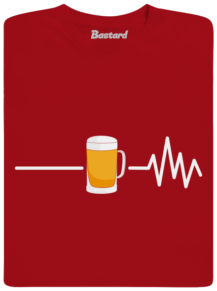 Beer help férfi hosszú ujjú póló Red