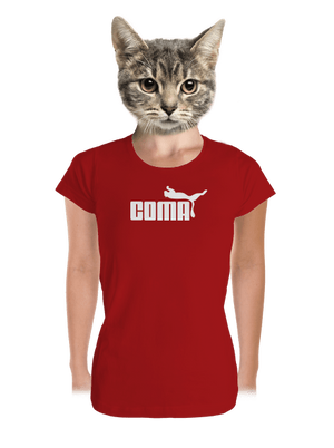Coma prémium női póló Red Mal