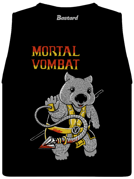 Mortal Vombat női bővített trikó Black