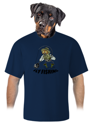 Fly fishing unisex túlméretezett póló Midnight Blue