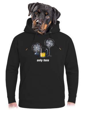 Only fans unisex prémium pulóver Dark Black