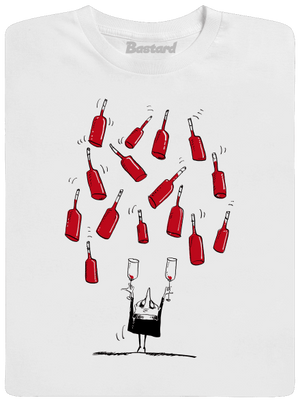 Boldog borász férfi hosszú ujjú póló White