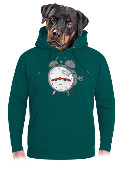 Ébresztőóra unisex prémium pulóver Emerald Green