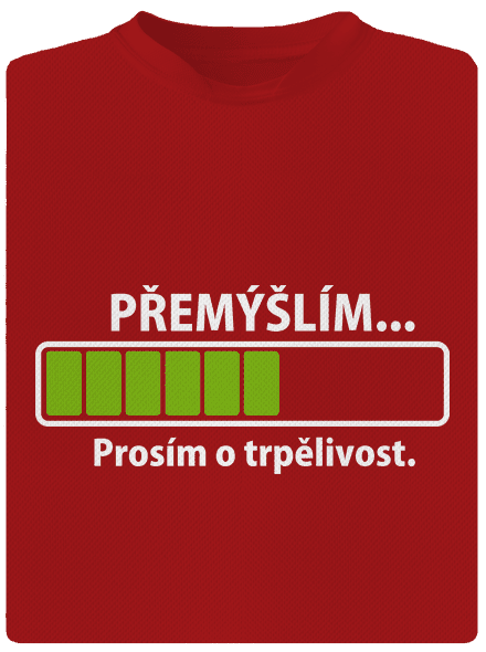 Gondolkodom férfi sportpóló Red Mal
