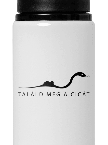 Találd meg a cicát kulacs White