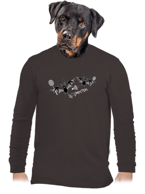 Batminton férfi hosszú ujjú póló Bear Brown