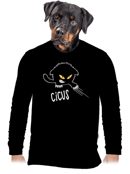 Cicus férfi hosszú ujjú póló Black