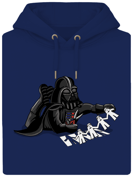 Trooper klónozás unisex prémium pulóver Navy