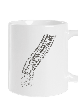 Átgázol hagyományos bögre White