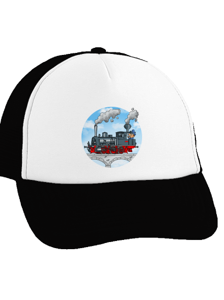 Kéményfüst teherautós sapka Black cap